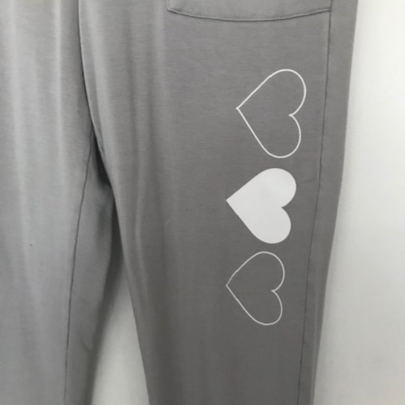 GREY HEART POCKET JOGGING PANTS - Picture 2 of 4